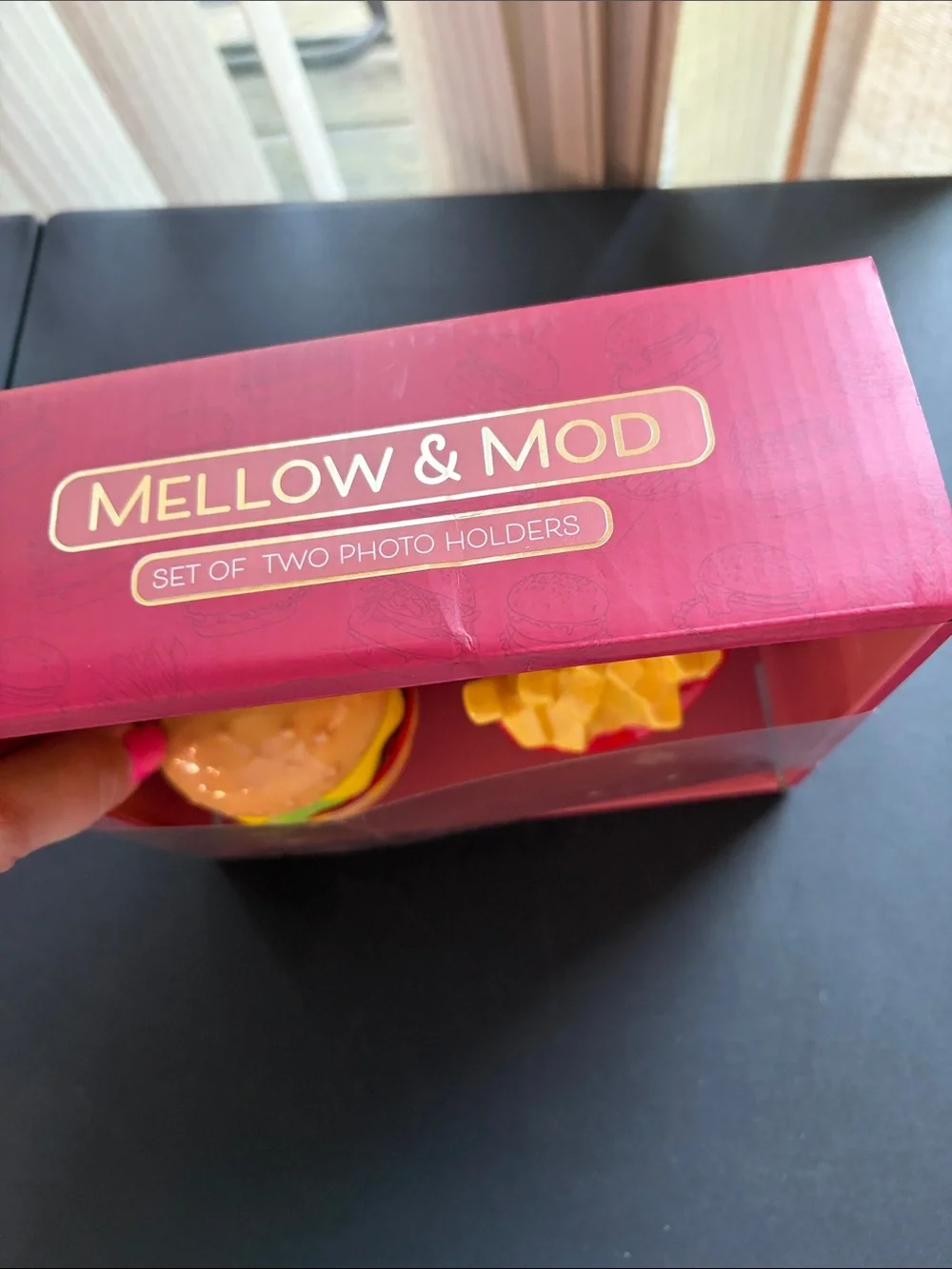 Mellow & Mod Novelty Burger & Fries Photo Holders